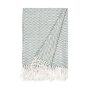 New Herringbone Throw by Kaycie Heather Gray Fashion Collection 50 in. x 60 in